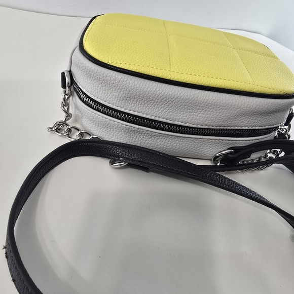 Tahari Quincy Colorblock Hobo Bag Quilt Faux Leather Recycled Tassel Hanbag NWT - Picture 11 of 14